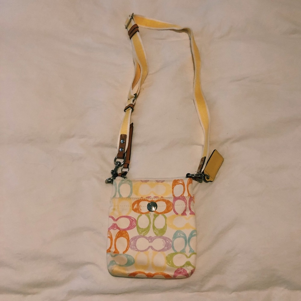 90s Multicolored COACH purse